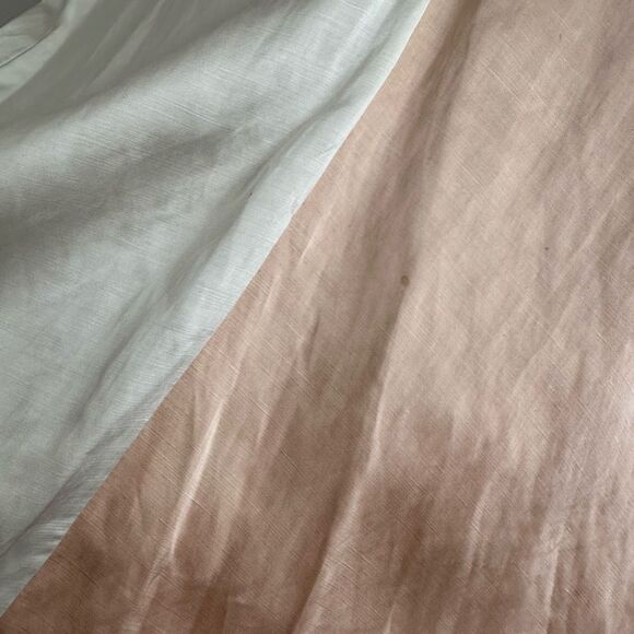 Partow Leah two toned silk/linen blend dress 2 - Picture 9 of 14